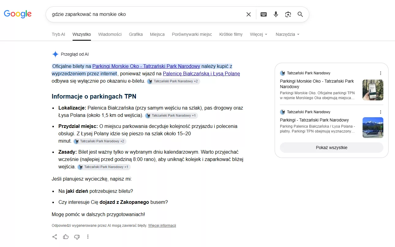 AI Overviews odpowiadają na niemal wszystkie pytania People Also Ask według obserwacji